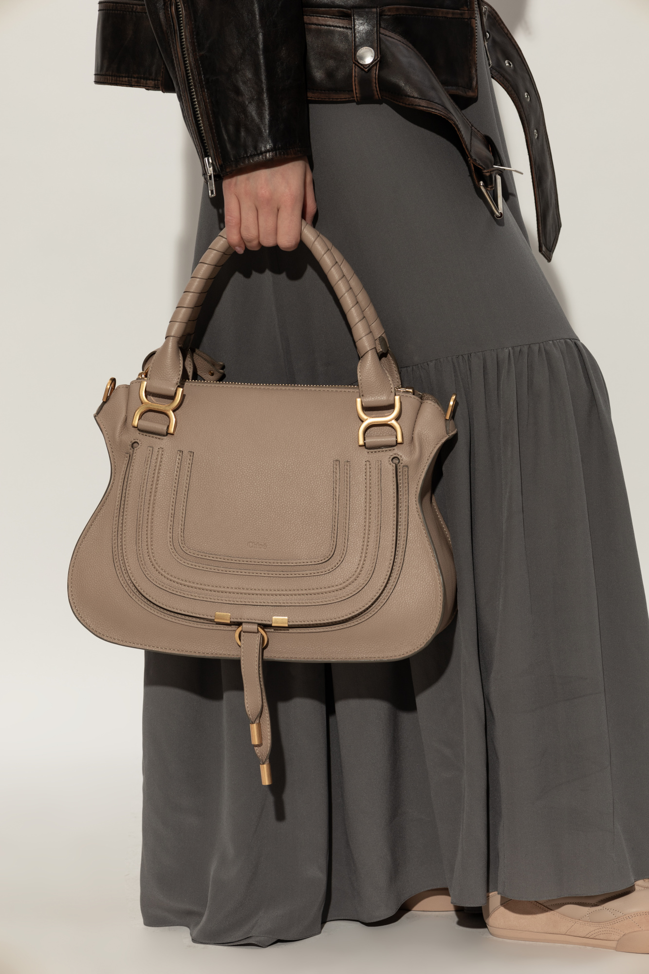 outlet【Chloe】Marcie☆Palm Brown Medium ハンドバッグ Chloé Handbag Marcie Double Medium | Women's Bags | Vitkac